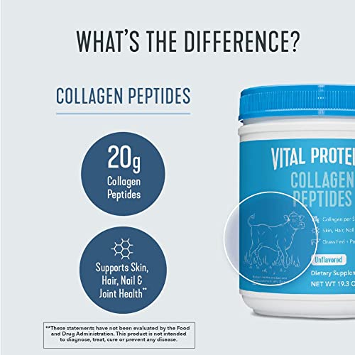 Vital Proteins-Vital Proteins Collagen Peptides Powder, Promotes Hair, Nail, Skin, Bone and Joint Health, Unflavored-BOM-Boutique on Main -Amazon, watertok
