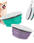 Pawaboo-Dog Bowls 2 Pack with a lid-Another Great pup travel find-BOM-Boutique on Main -Amazon, Amazon Pups