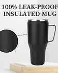 Sursip-40oz Mug Tumbler-Stainless Steel Vacuum Insulated Mug with Handle, Green & Pink-BOM-Boutique on Main -Amazon