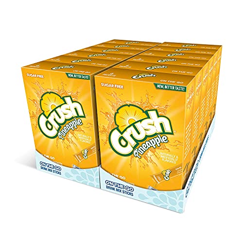 Crush-Crush- Powder Drink Mix - Sugar Free & Delicious (Pineapple, 72 Sticks)-BOM-Boutique on Main -Amazon, watertok